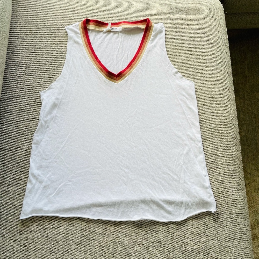 Mixology striped tank top size M